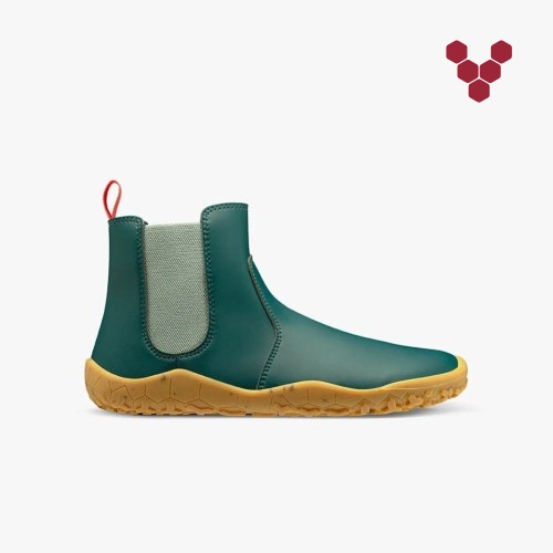 Vivobarefoot Fulham Rubber II Little Forest Folk Lasten Kengät Vihreä (FI-VB6O)